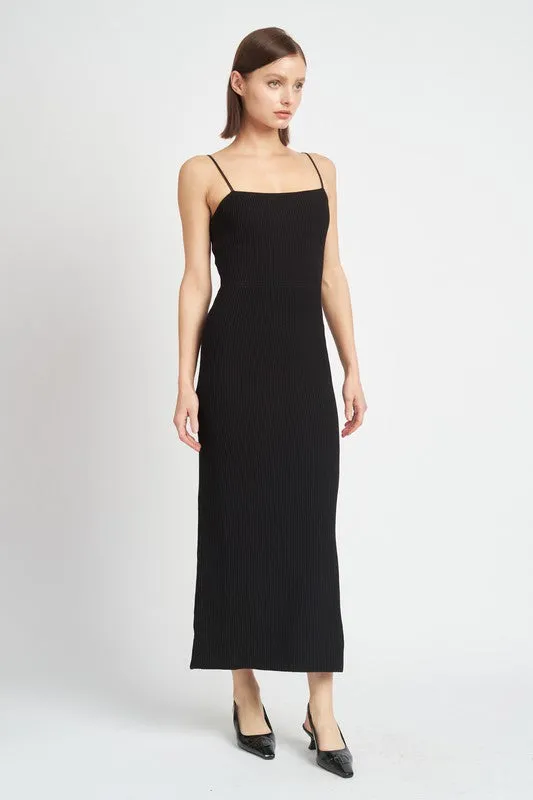 Maxi Knit Ribbed Dress