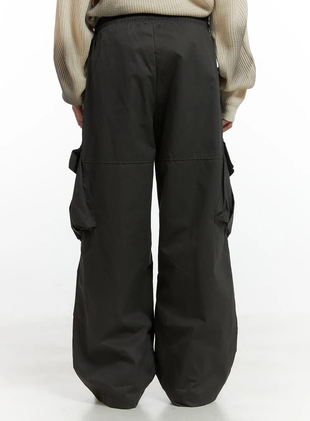 Men's Basic Cargo Wide Leg Pants IO402