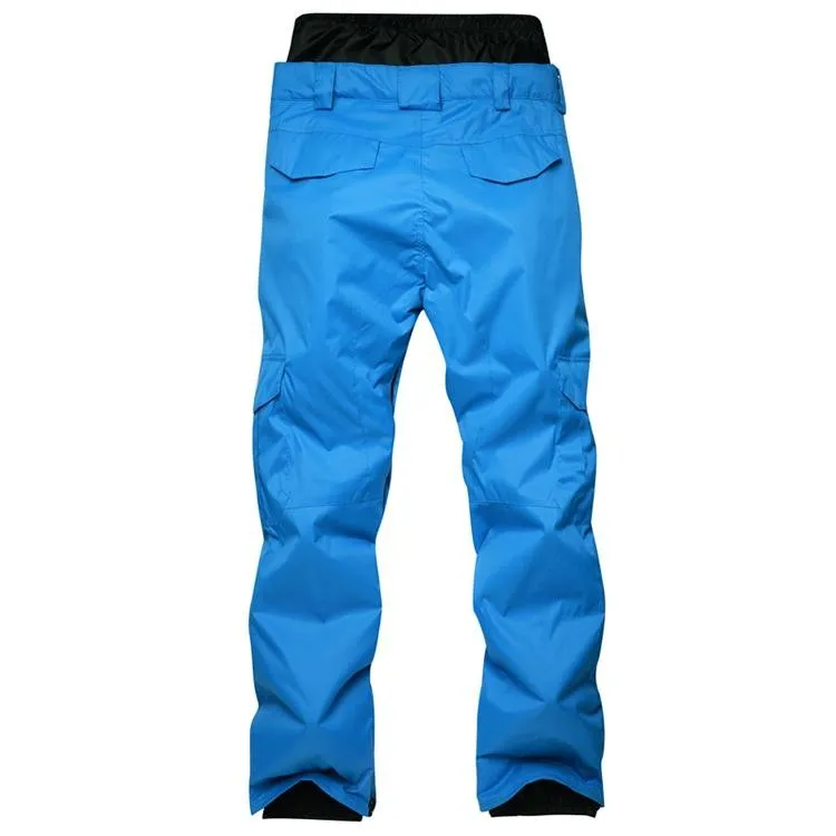 Men's Mountain Snow Waterproof Sports Cargo Snowboard Pants