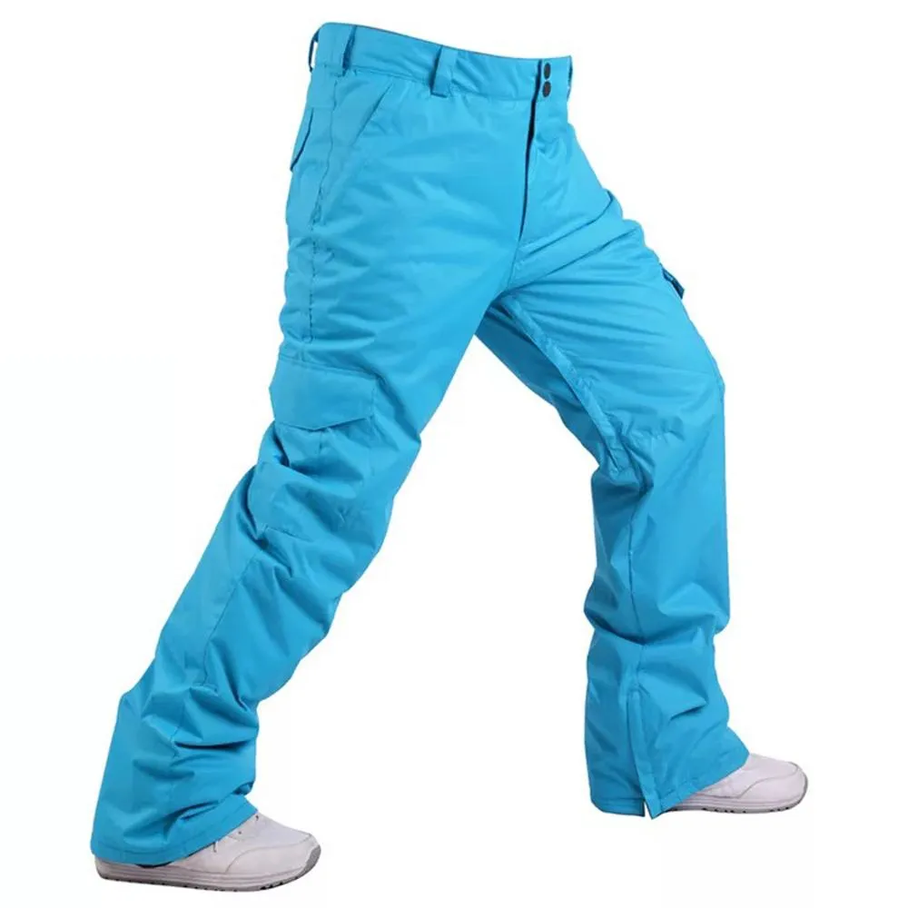 Men's Mountain Snow Waterproof Sports Cargo Snowboard Pants