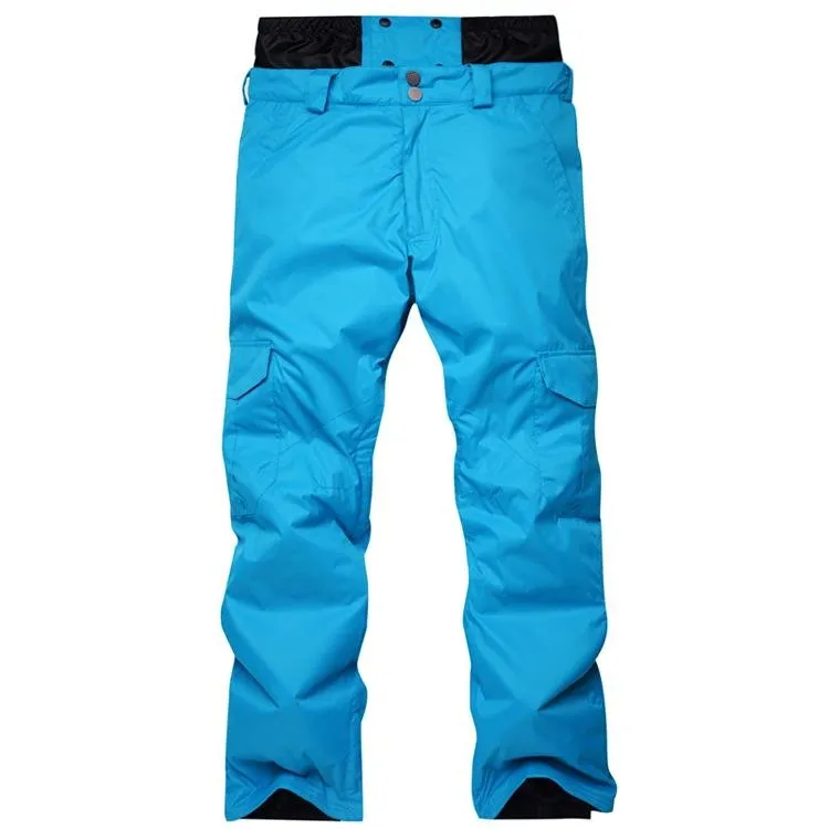 Men's Mountain Snow Waterproof Sports Cargo Snowboard Pants