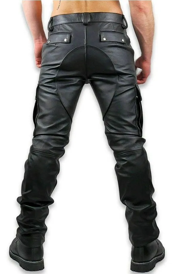 Men's Original Leather Cargo Pants