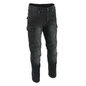 Milwaukee Leather MDM5011 Men's Black Knee Flex Armored Straight Cut