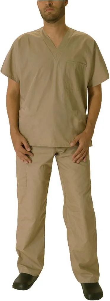 Natural Workwear Mens Authentic EDS Unisex Medical Uniform Cargo Scrub Set, 39918