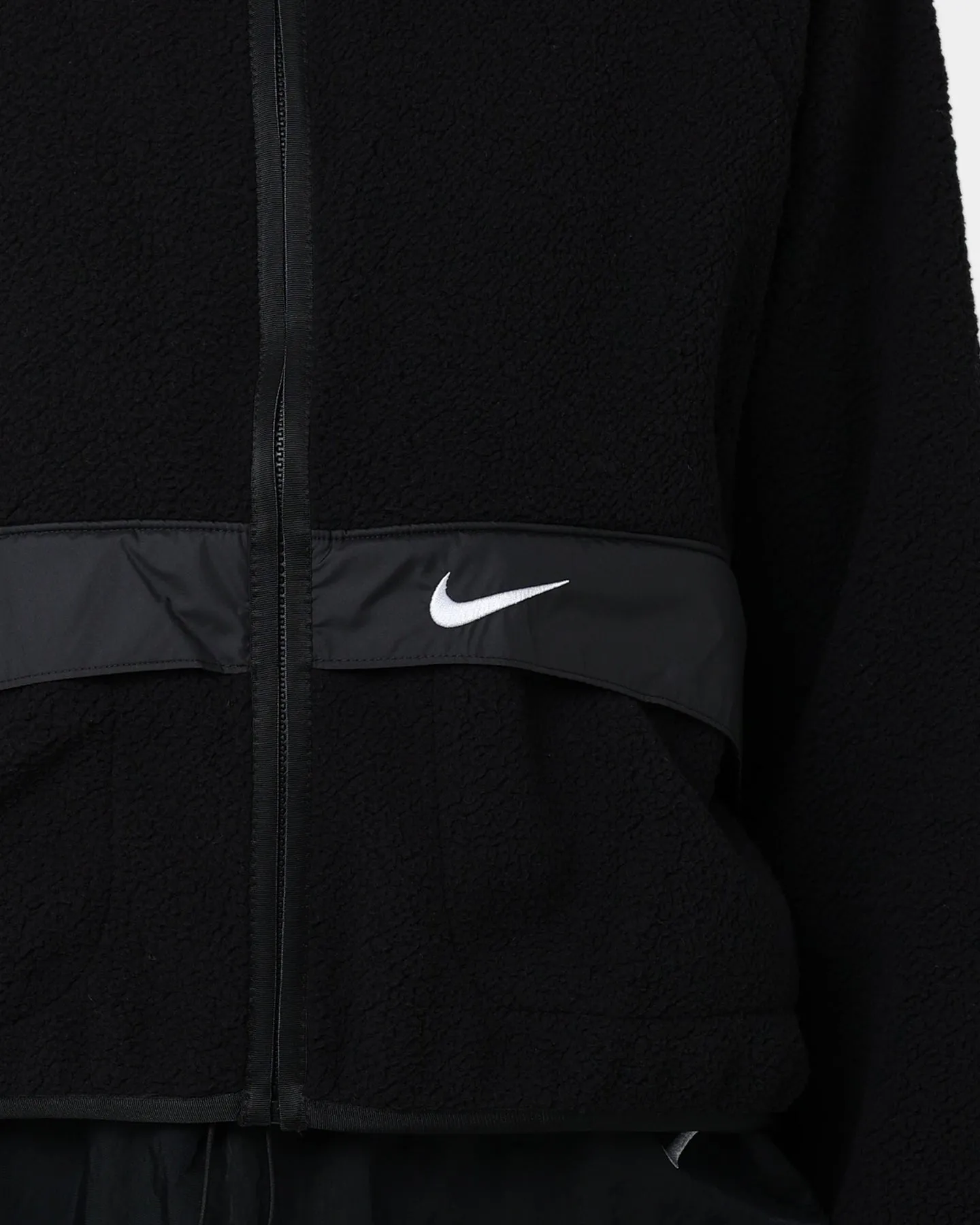 Nike Women's Sportswear Essential Sherpa Jacket Black/White