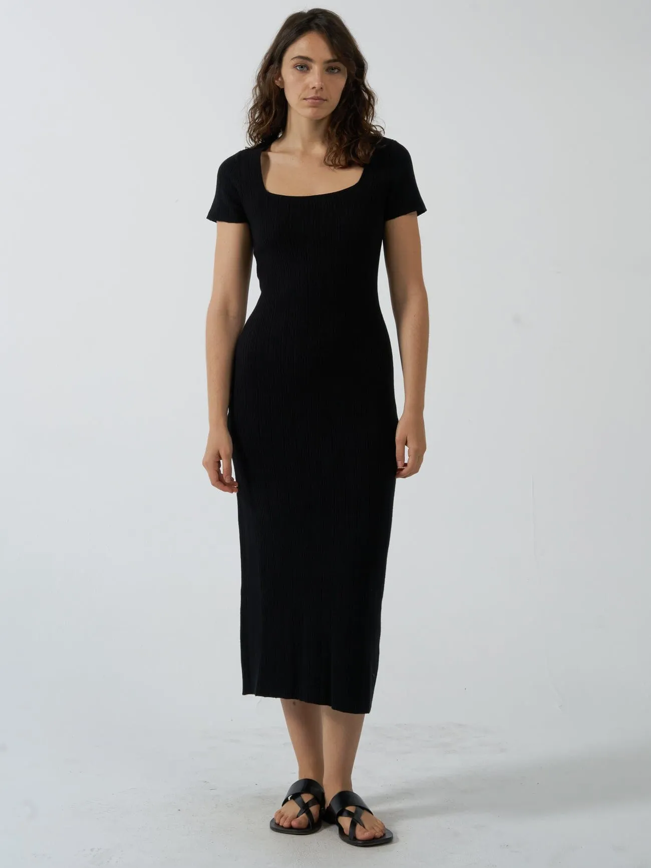 Nisha Knit Dress - Black