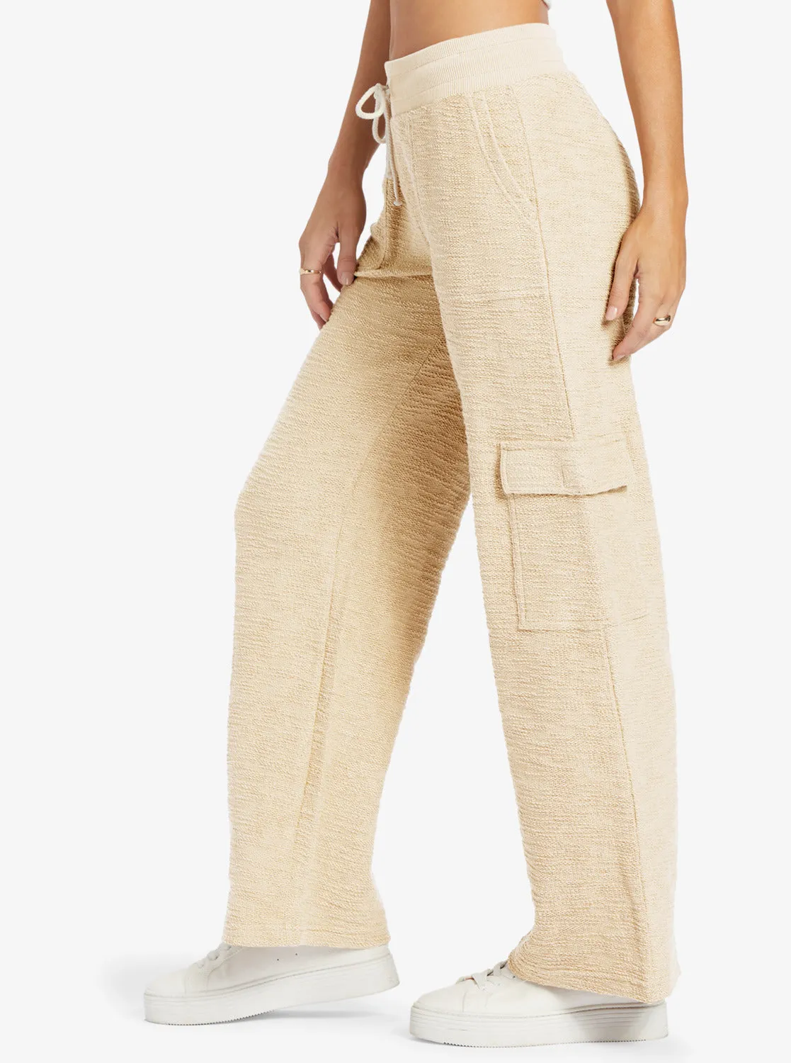 Off The Hook Cargo Sweat Pants - Tapioca