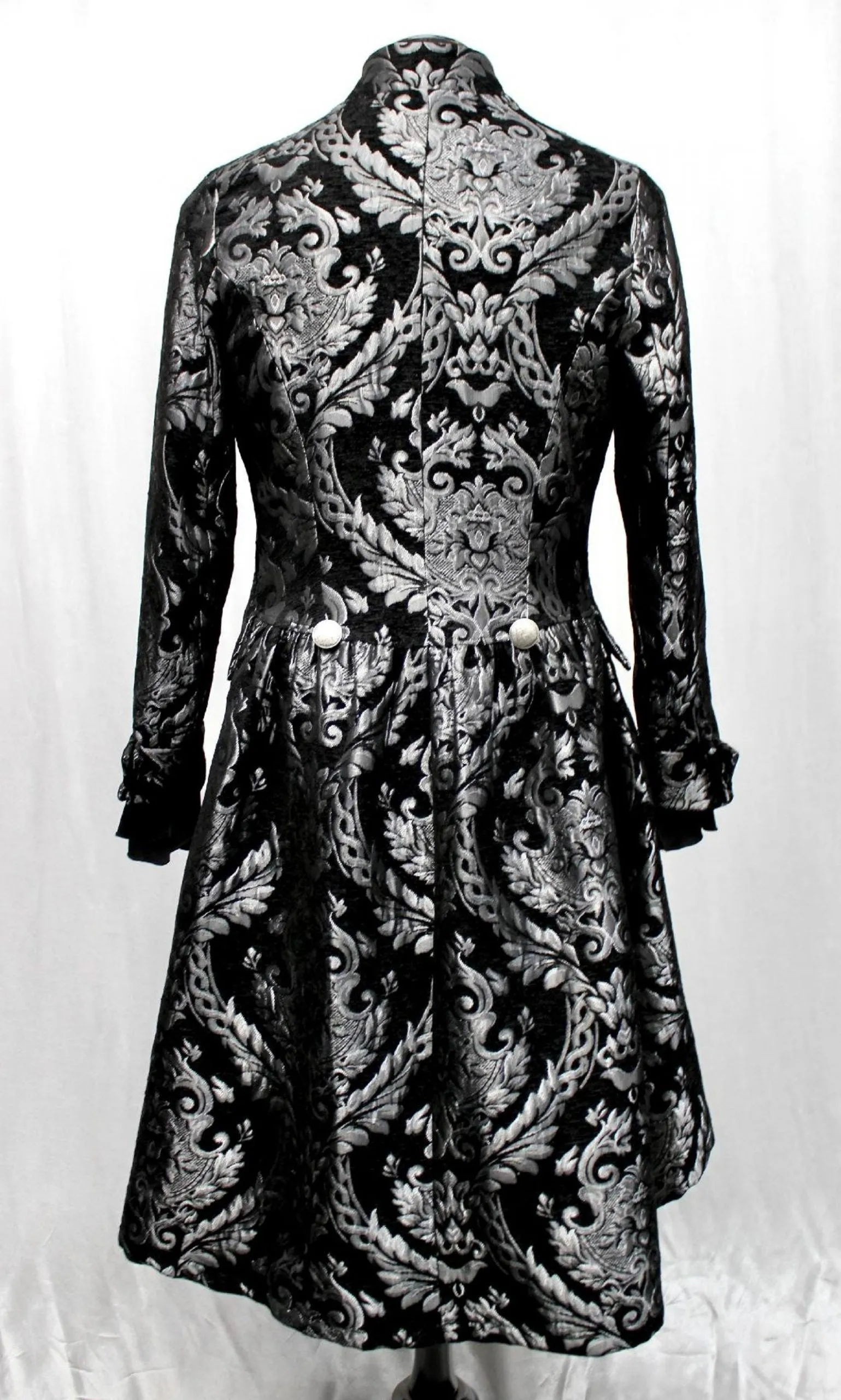 ORDER OF THE DRAGON COAT - SILVER/BLACK TAPESTRY