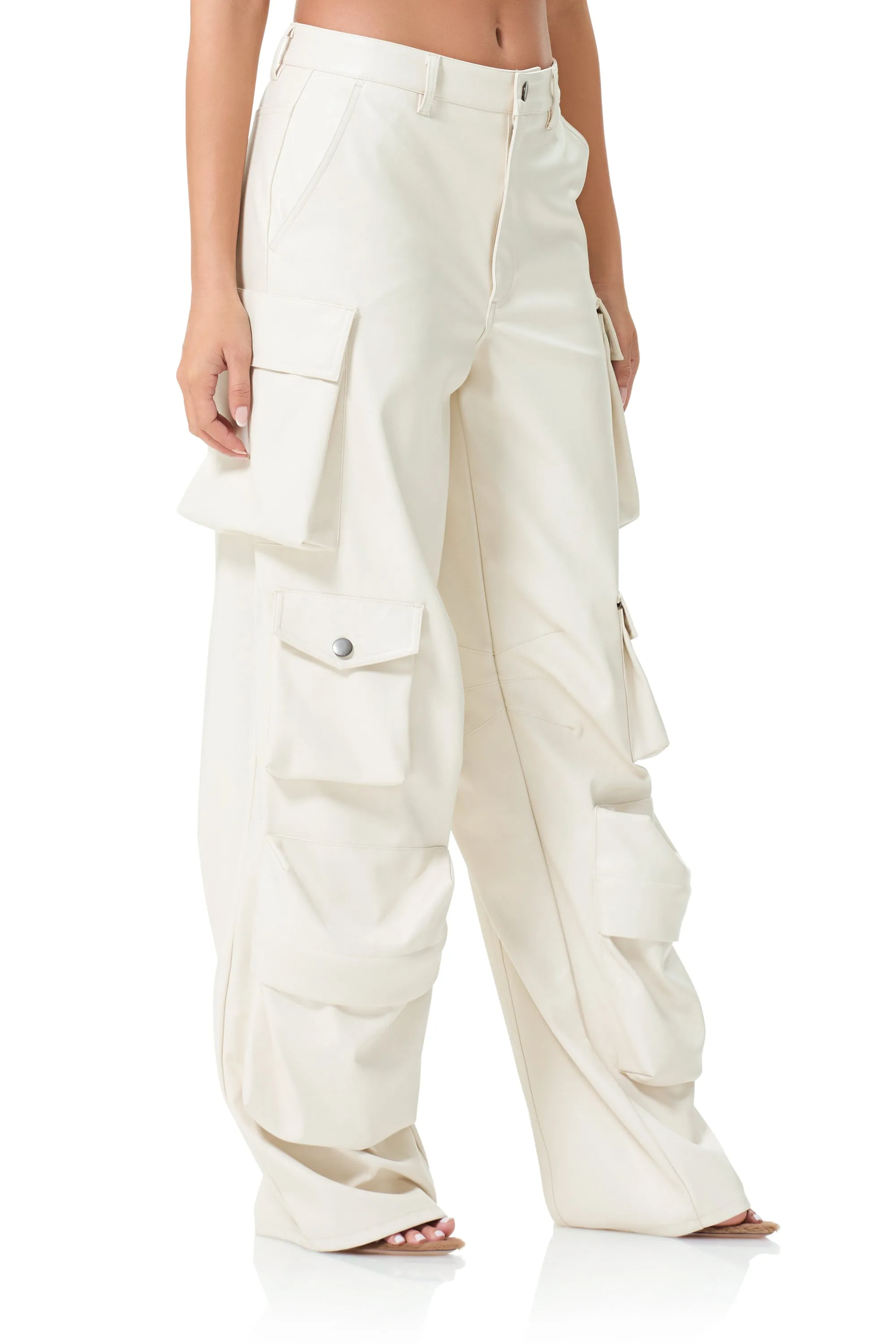 Parker Baggy Cargo Pant - Ivory