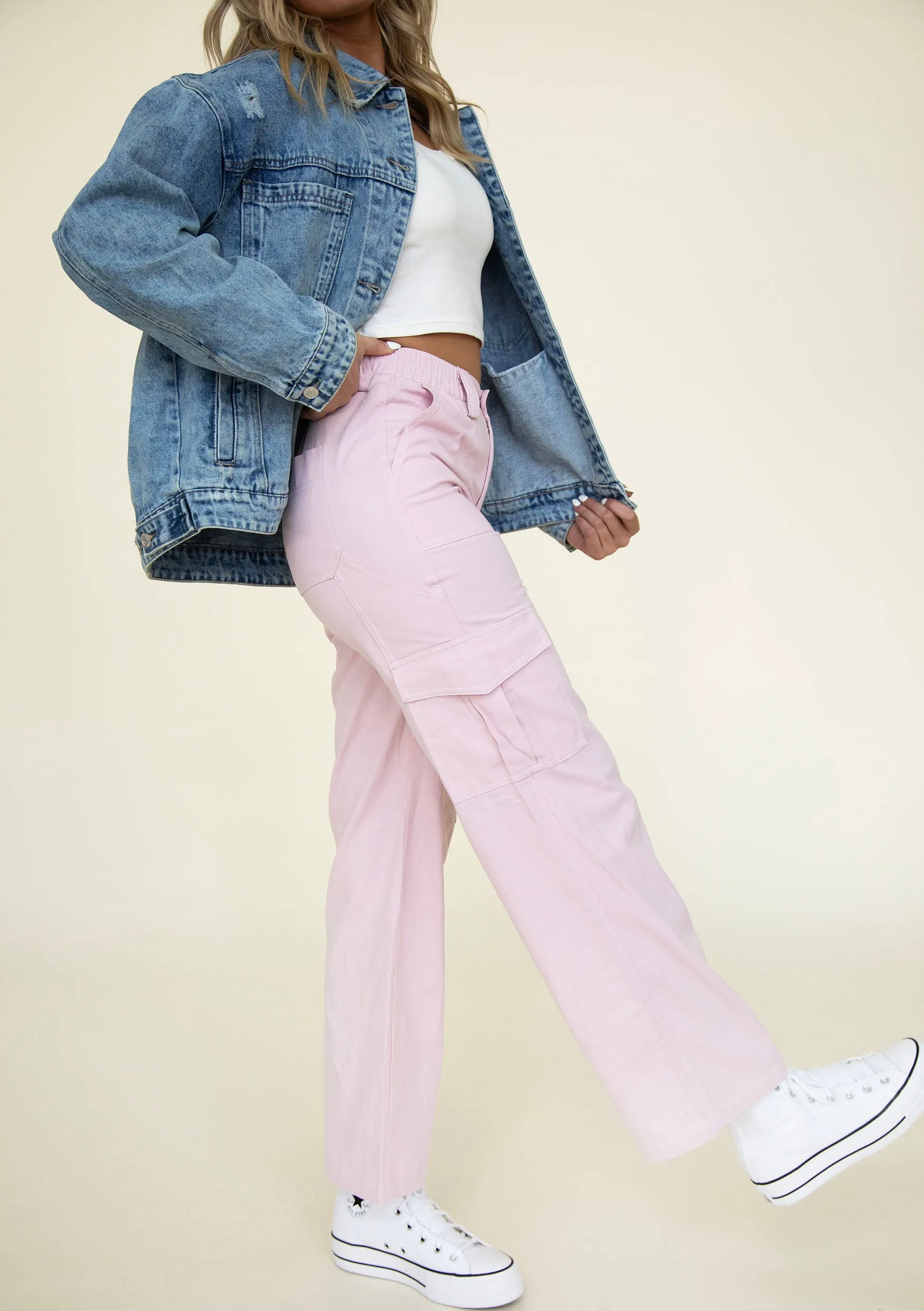 Pink Julia Cargo Pants