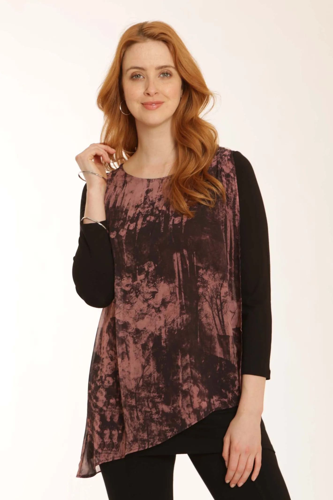 Pomodoro Clothing All Over Layered Tunic 62251