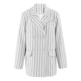 Pre Order:  Striped Double Breasted Blazer