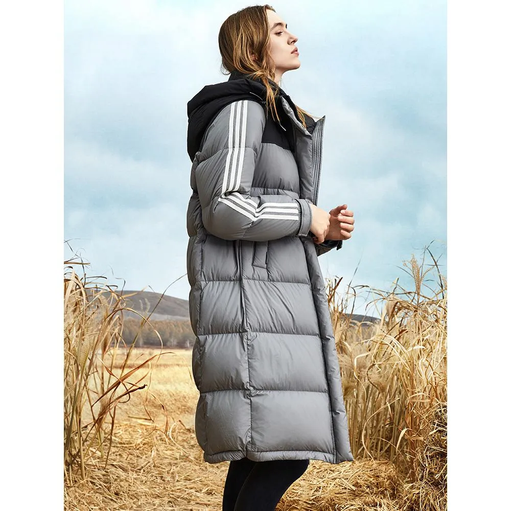 Quilted Puffa Thickened Calf-Length Down Coat