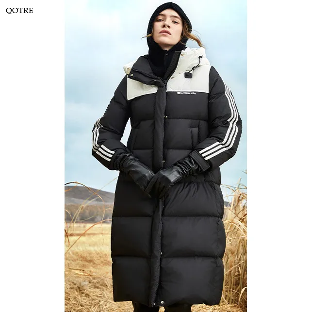 Quilted Puffa Thickened Calf-Length Down Coat