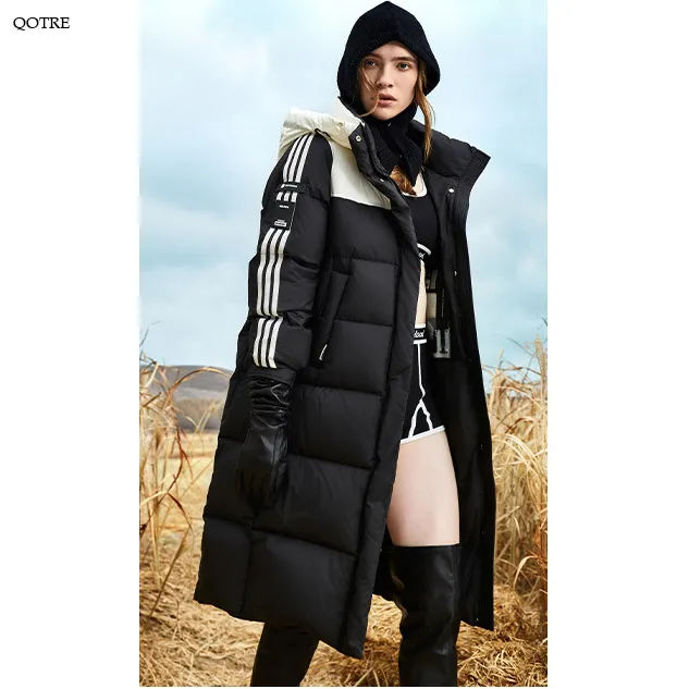 Quilted Puffa Thickened Calf-Length Down Coat