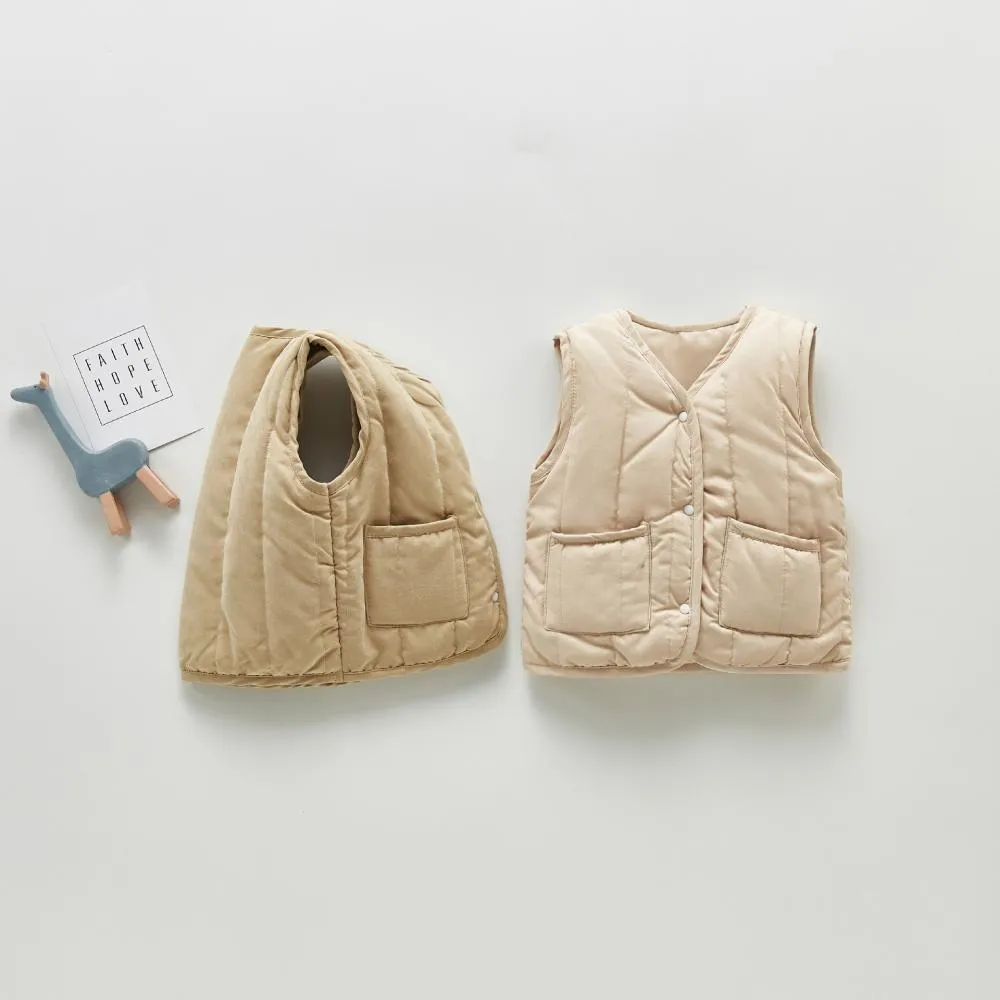 Retro Vest Unisex Baby Vest Autumn and Winter Wholesale Baby Clothes