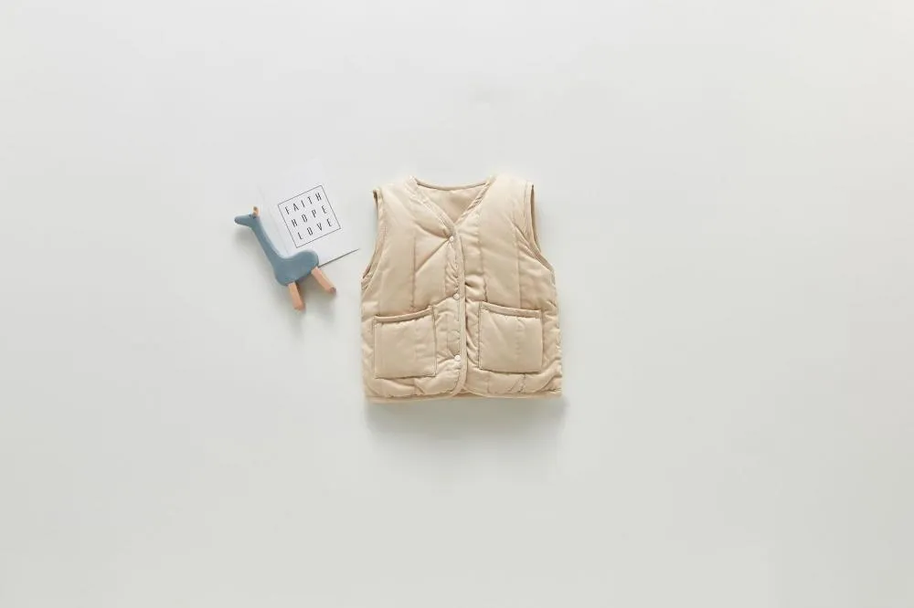 Retro Vest Unisex Baby Vest Autumn and Winter Wholesale Baby Clothes