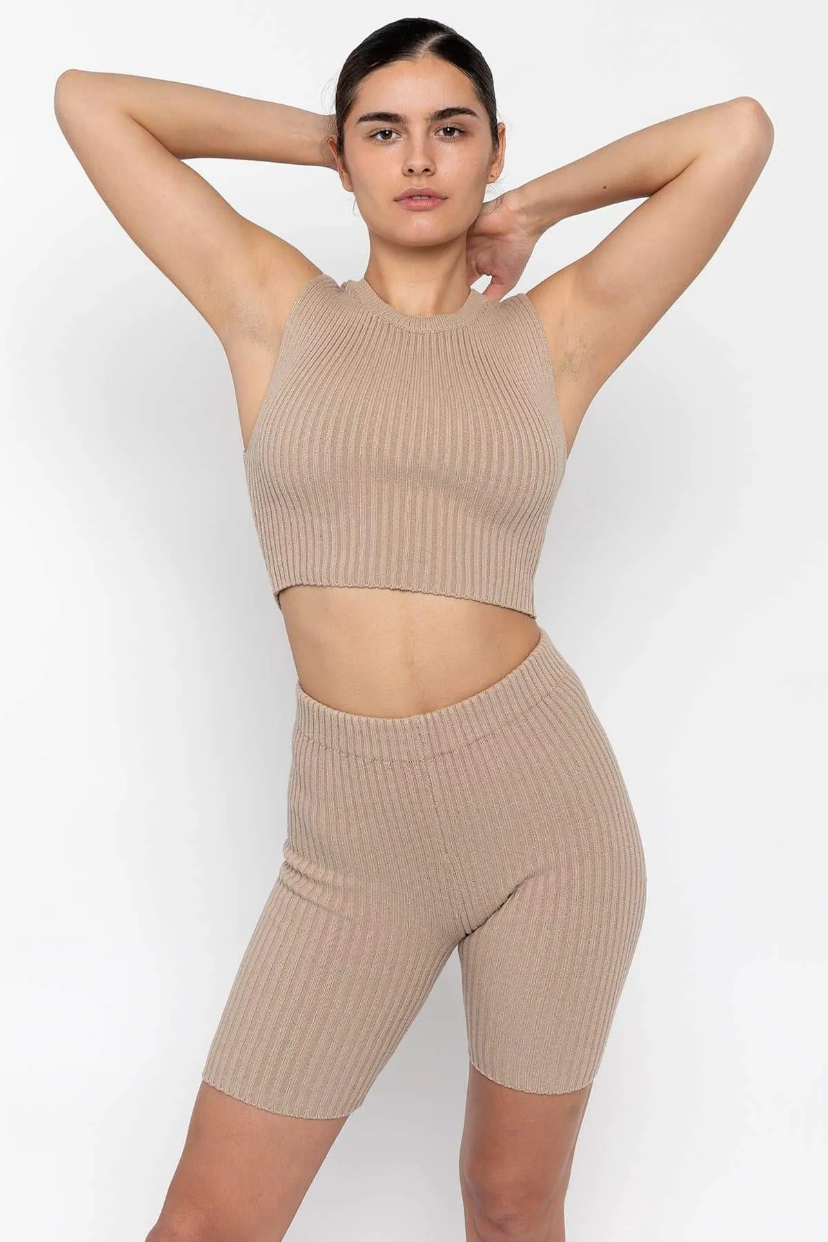 RFK50 - Ultra Heavy Knit Ribbed Crop Top