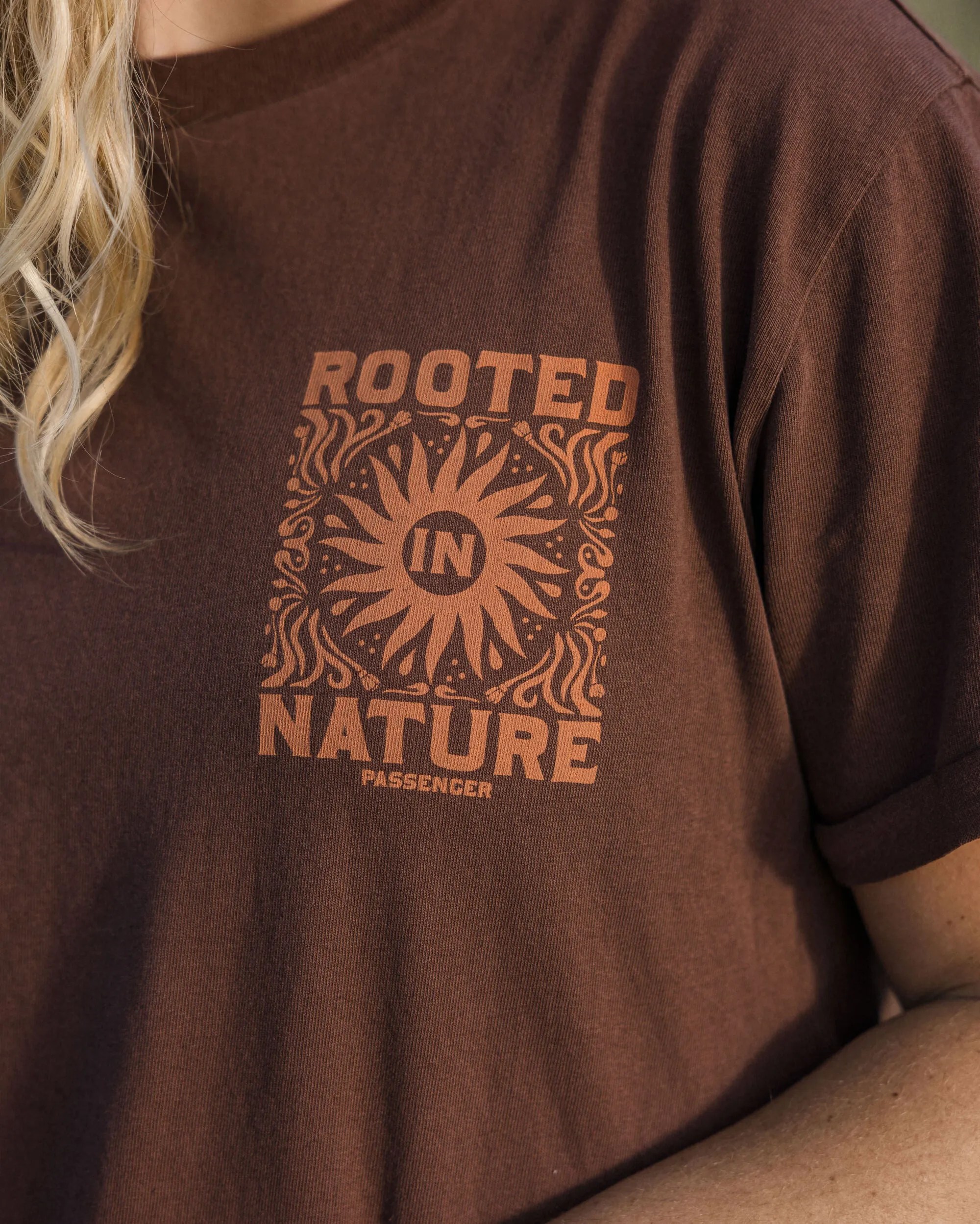 Rooted In Nature Recycled Cotton T-Shirt - Chestnut