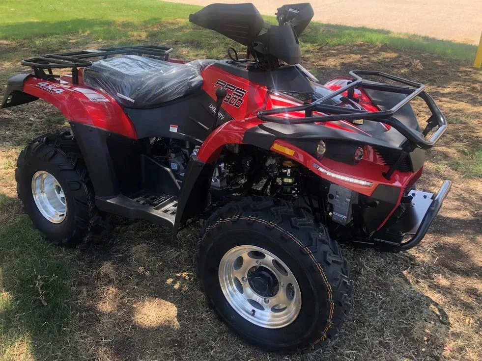 RPS Muscle 300 Deluxe 4X4 Utility ATV with Winch, Blue Tooth speakers and Battery included. Shaft Drive, 22hp