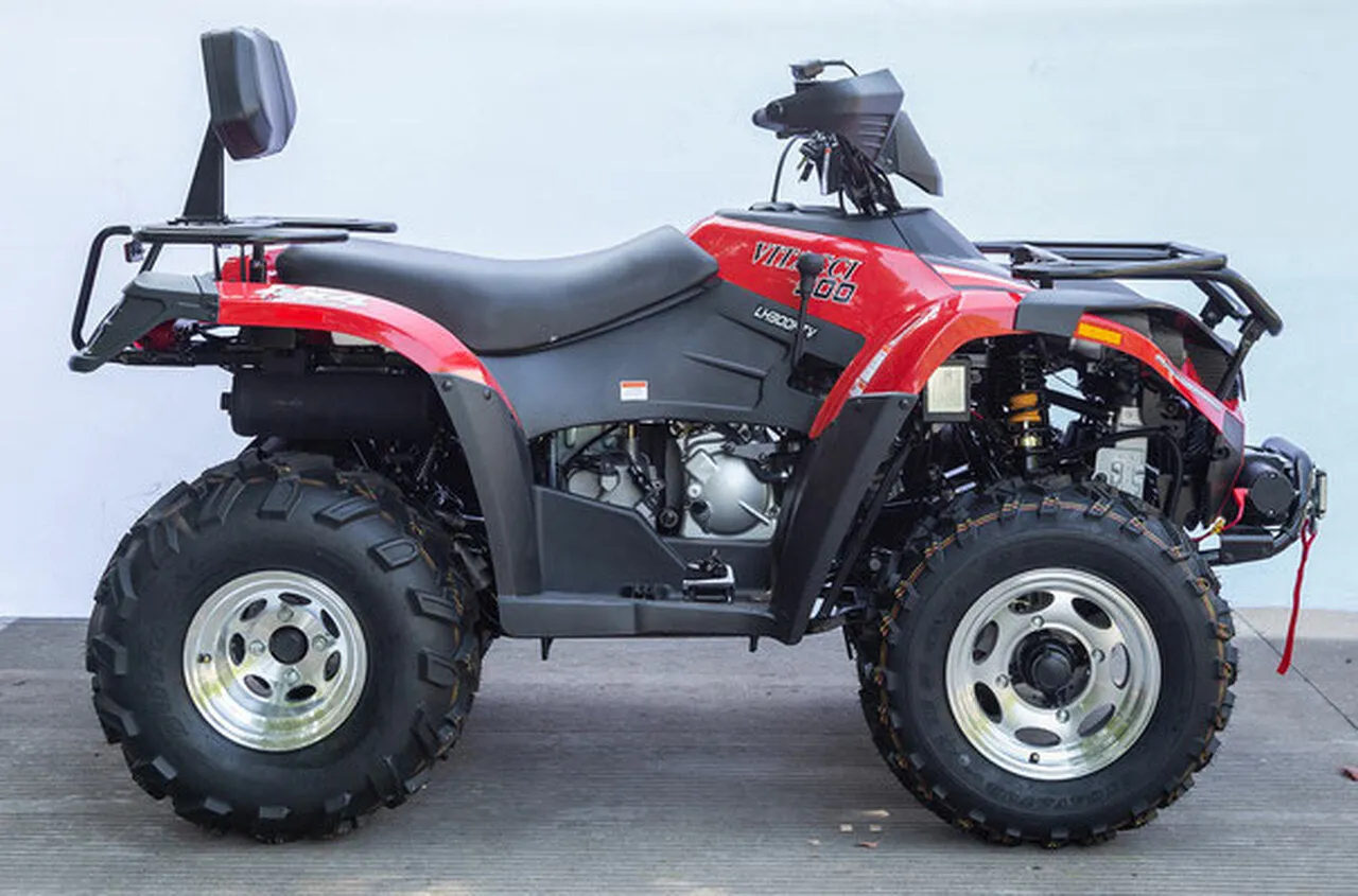 RPS Muscle 300 Deluxe 4X4 Utility ATV with Winch, Blue Tooth speakers and Battery included. Shaft Drive, 22hp