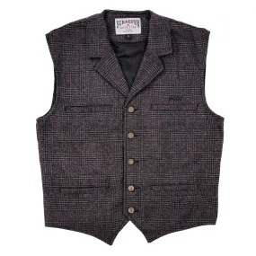 Schaefer Laramie Vest- Charcoal Houndstooth