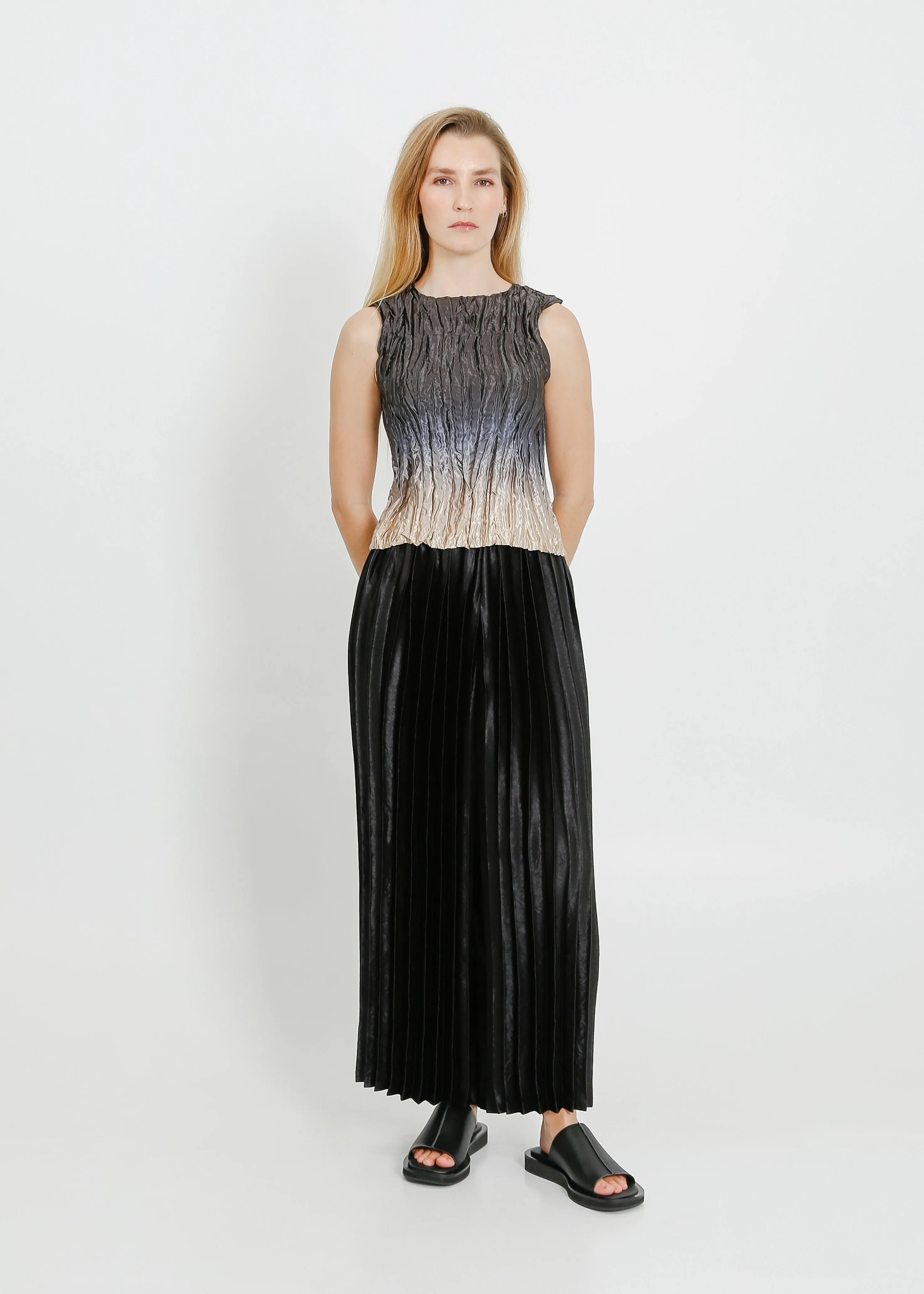 SHAY PLEAT PANT / BLACK