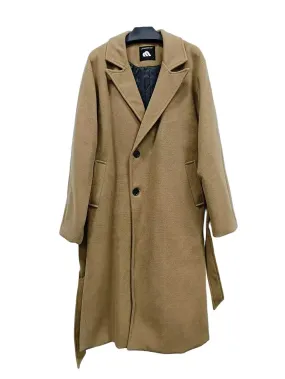 Single-Breasted Wool Coat