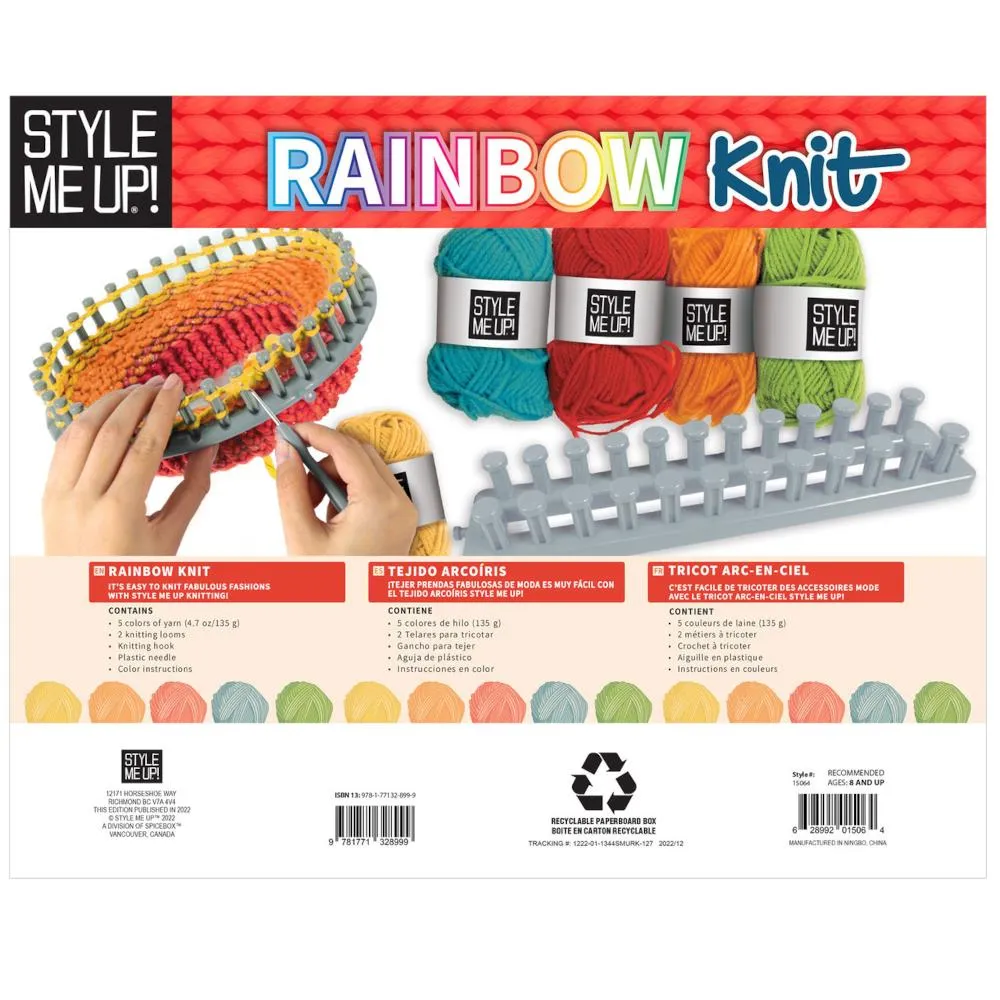 SpiceBox Style Me Up Rainbow Knitting Kit