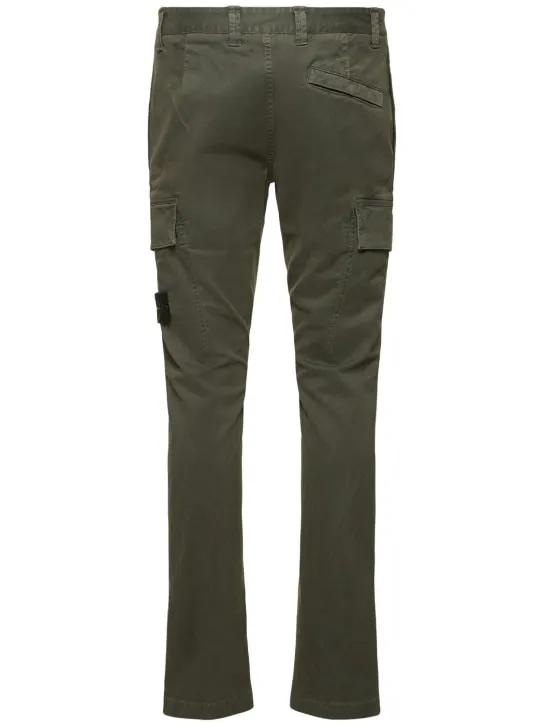 Stone Island   Stretch cotton regular pants 