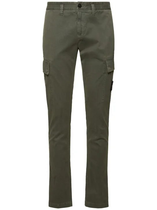 Stone Island   Stretch cotton regular pants 