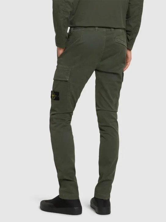 Stone Island   Stretch cotton regular pants 