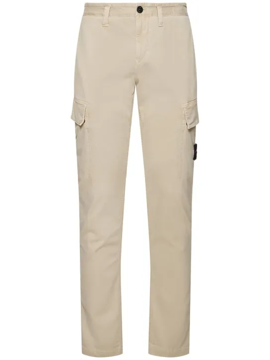 Stone Island   Stretch cotton regular pants 