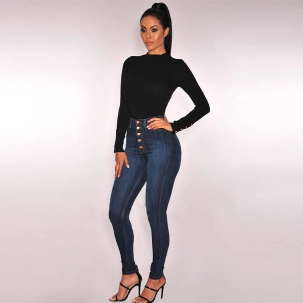 Stretch High Waist Jegging Denim Jeans