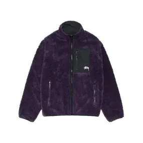 Stussy Sherpa Reversible Jacket Purple