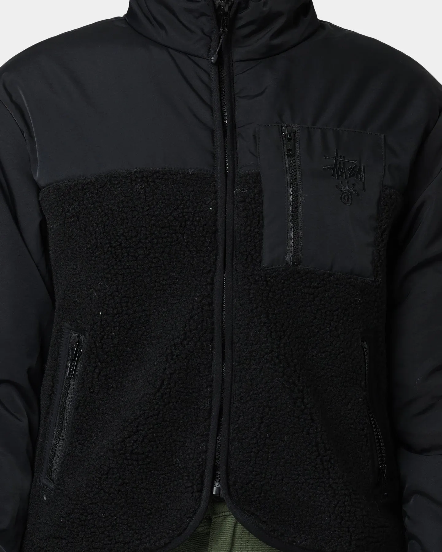 Stussy Women's Fairway Sherpa Jacket Black