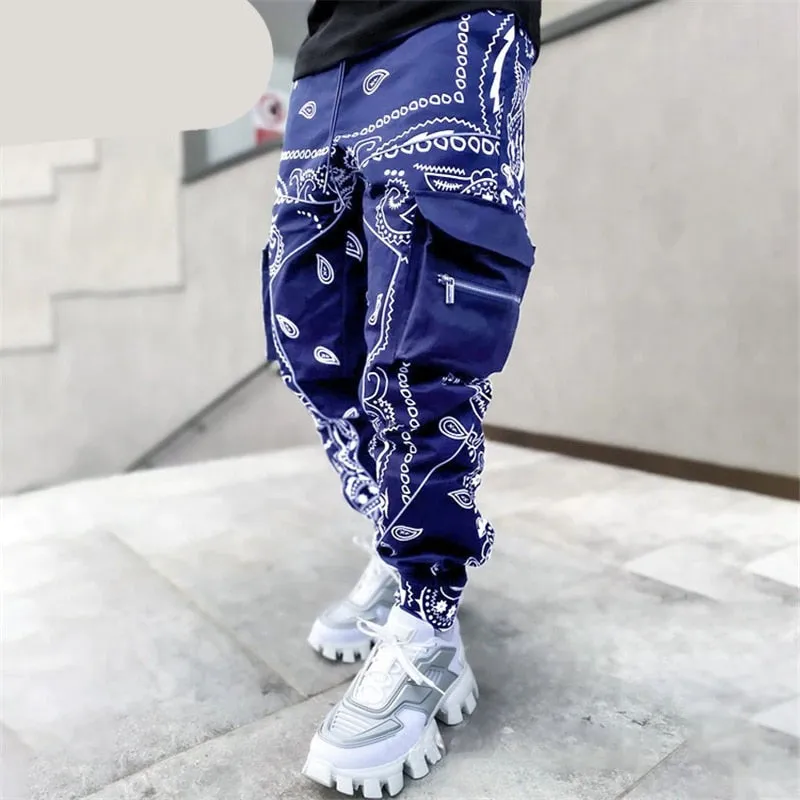 TEEK - Bandana Print Cargo Pants