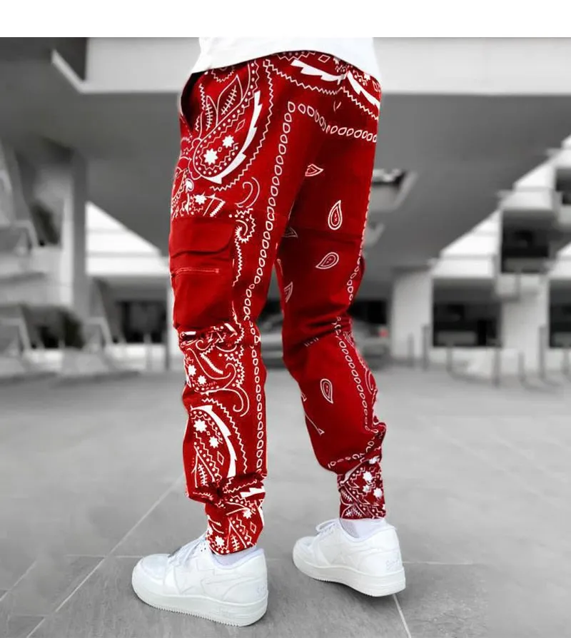 TEEK - Bandana Print Cargo Pants