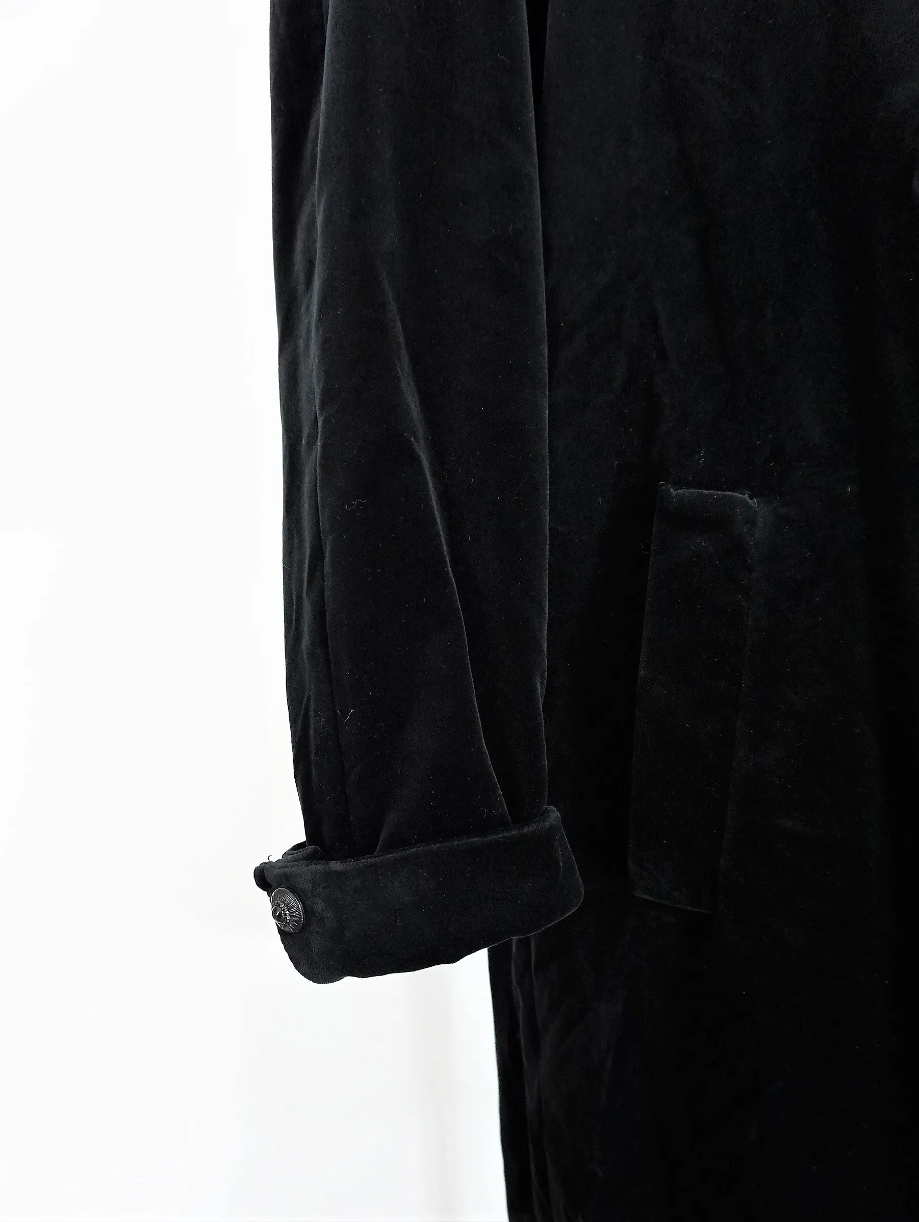 Vintage 1980s Black Velvet Opera Jacket