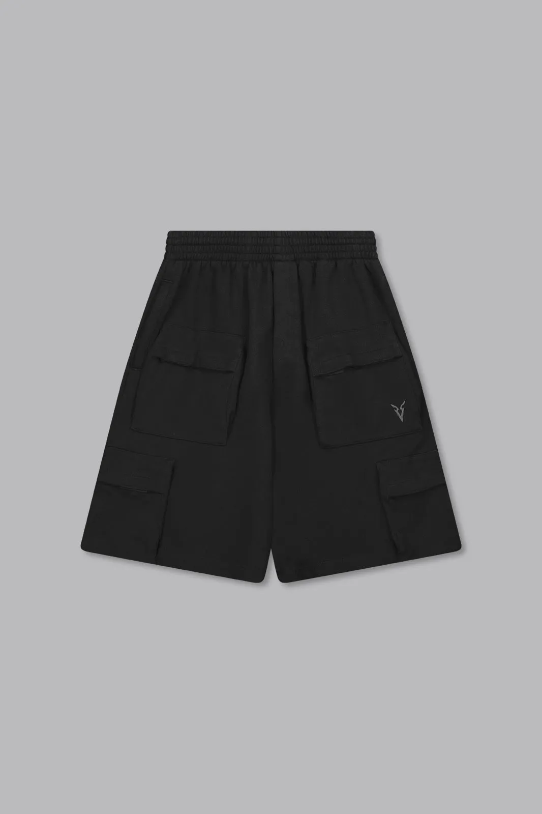 V_LYFE420 9" CARGO SHORTS - Black