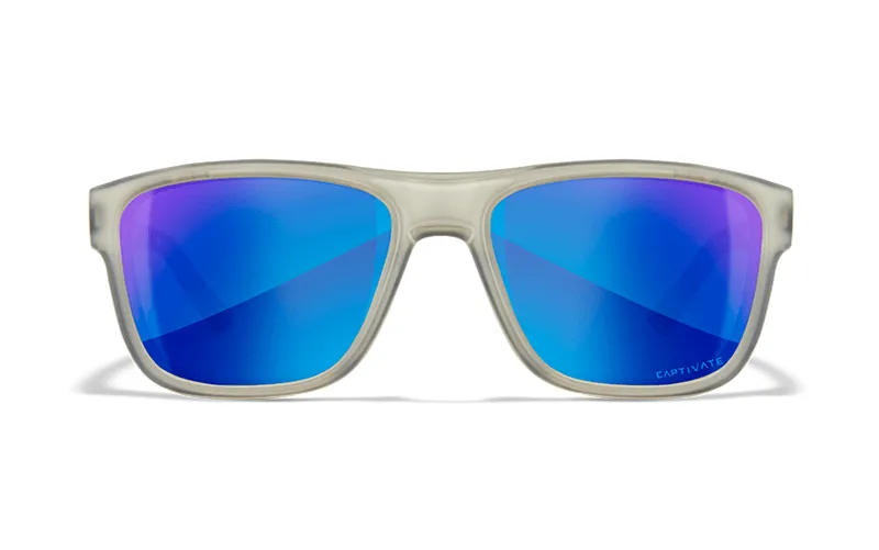 WILEY X OVATION CAPTIVATE™ POLARIZED BLUE MIRROR - MATTE SLATE FRAME