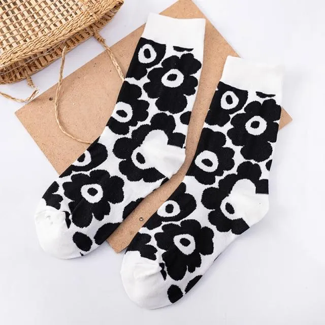 Women Skateboard Socks Cool Hip Hop Women Socks Streetwear Socks