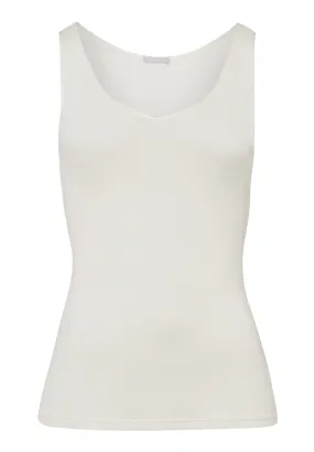 Woolen Silk W Wool And Silk V-Neck  Tank Top | Cygne 71416-795